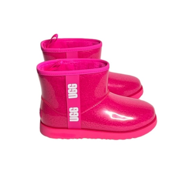 UGG Big Girl Size 6 Women’s Size 8 Classic Clear Mini Waterproof Ankle Boots - Picture 5 of 11